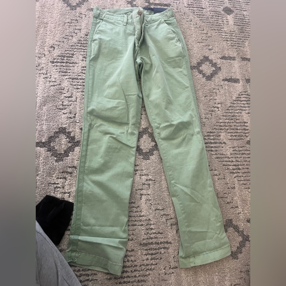 GAP Green Women's Girlfriend Chino Mid Rise Stretch Pants